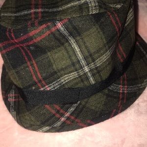 Plaid fedora hat